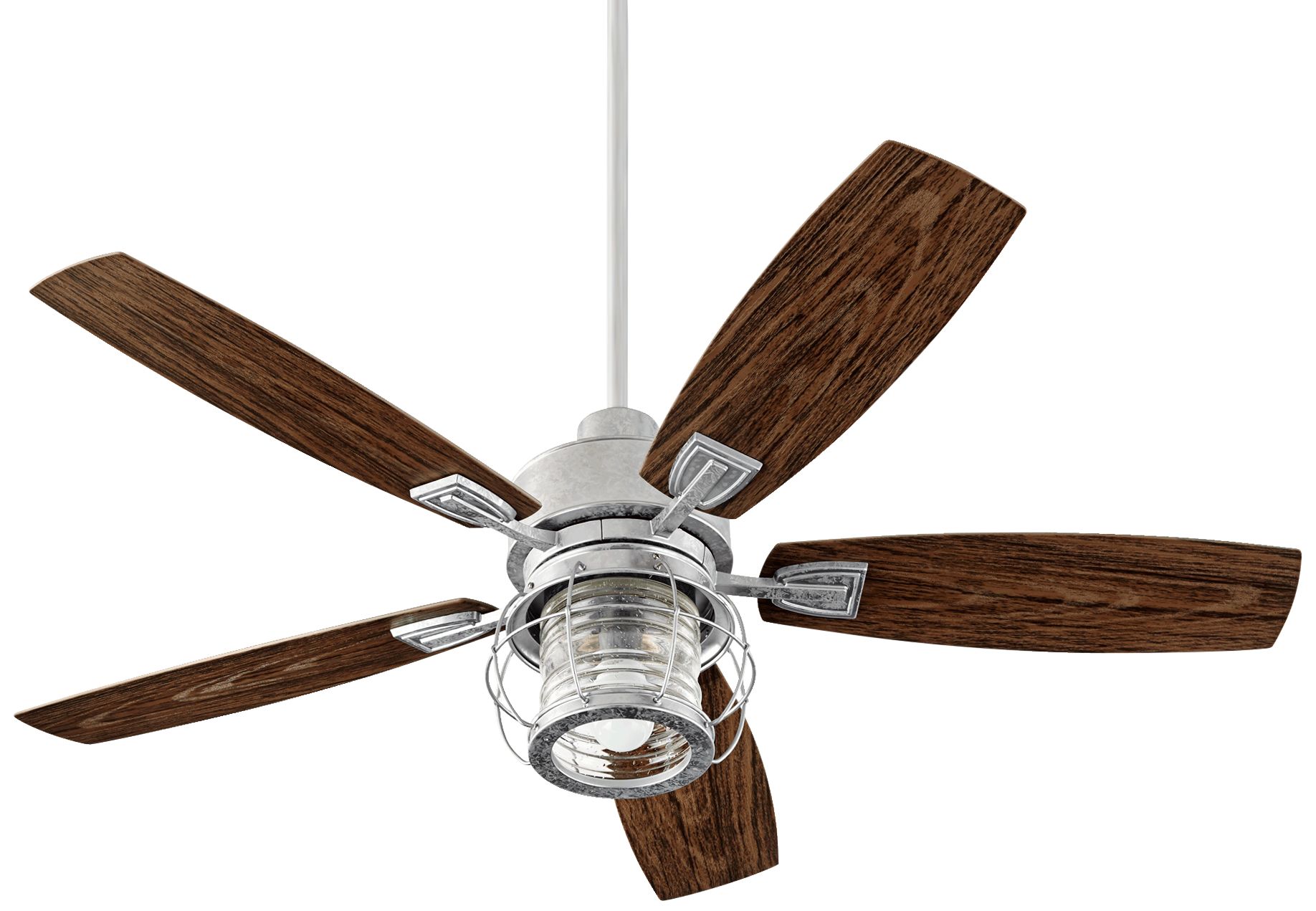 52" Quorum Galveston Galvanized Patio Ceiling Fan 70E06 Lamps Plus