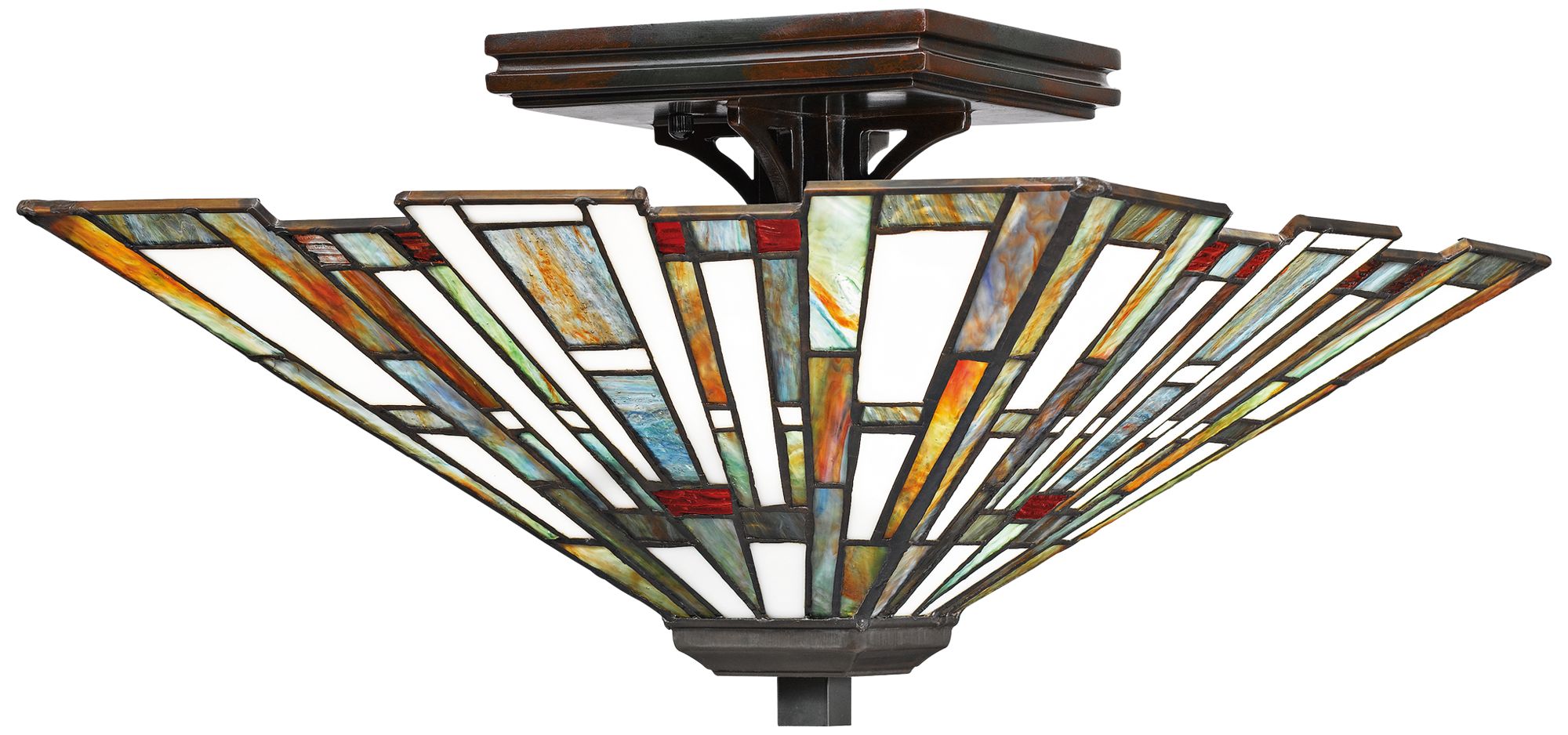 Quoizel Maybeck 14 1/2" Wide Valiant Bronze Ceiling Light 70R58