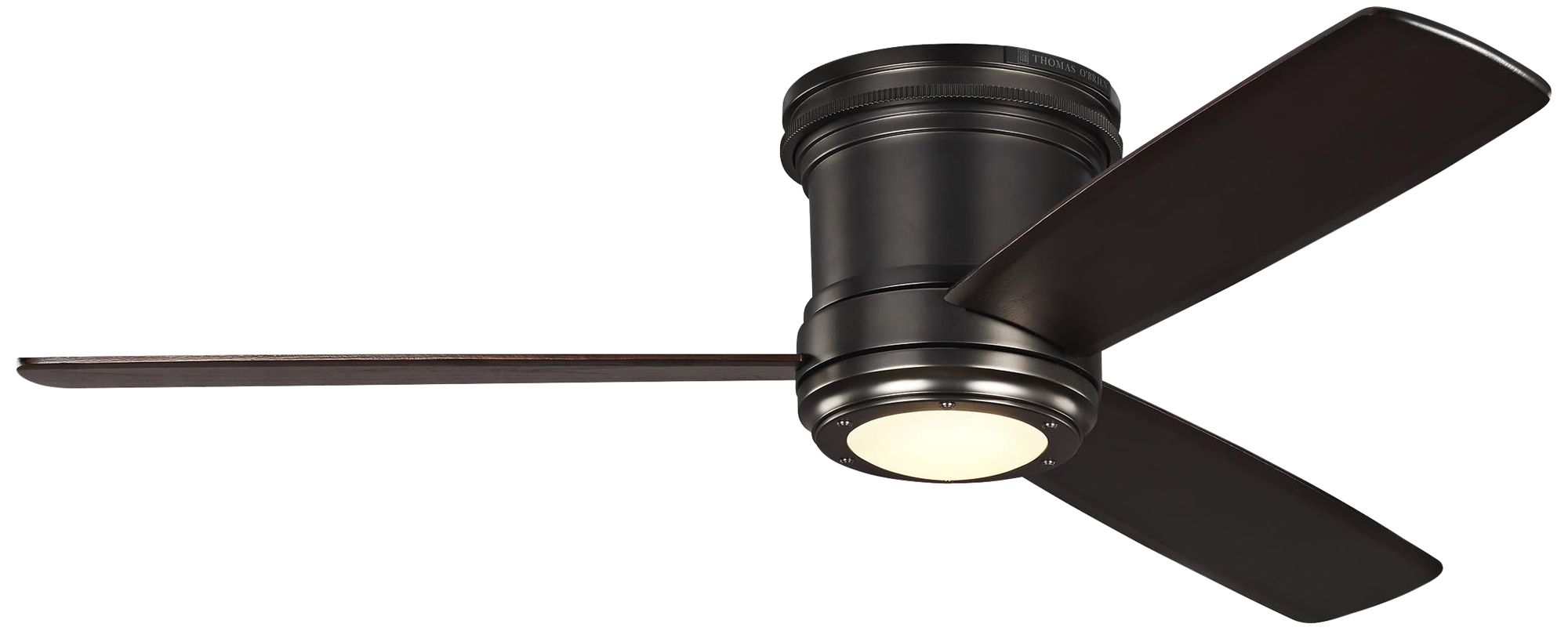 56" Aerotour SemiFlush Deep Bronze LED Hugger Ceiling Fan 70T98