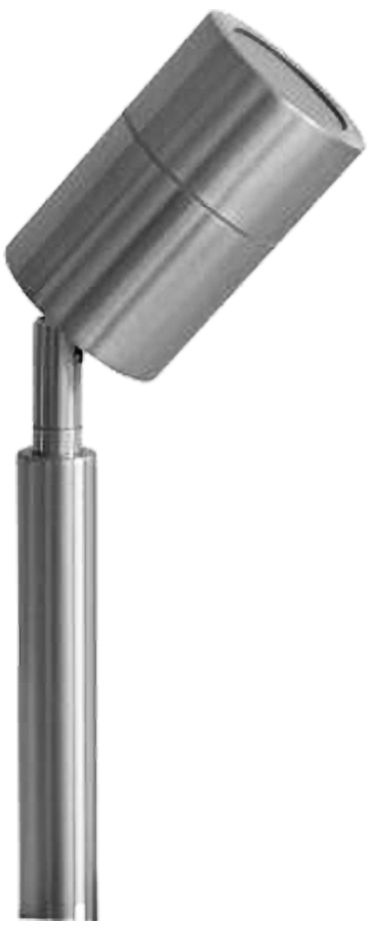 Mikah 8 3/4" High Stainless Steel Landscape Spot Light 70V48 Lamps