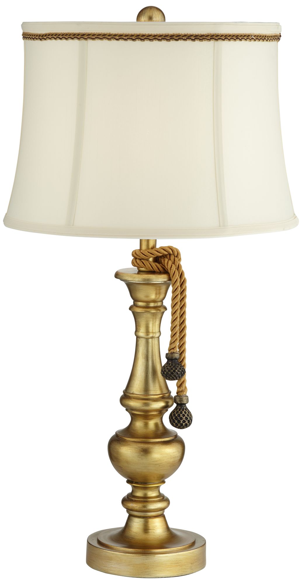 Canterbury Egyptian Gold Candlestick with Tassel Table Lamp 70Y23