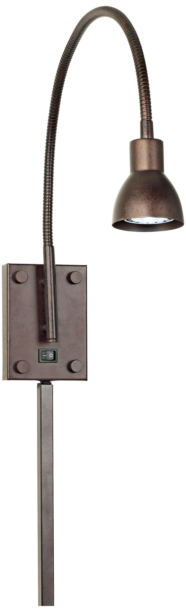 LED Bronze Gooseneck PlugIn Swing Arm Wall Lamp 72892 Lamps Plus