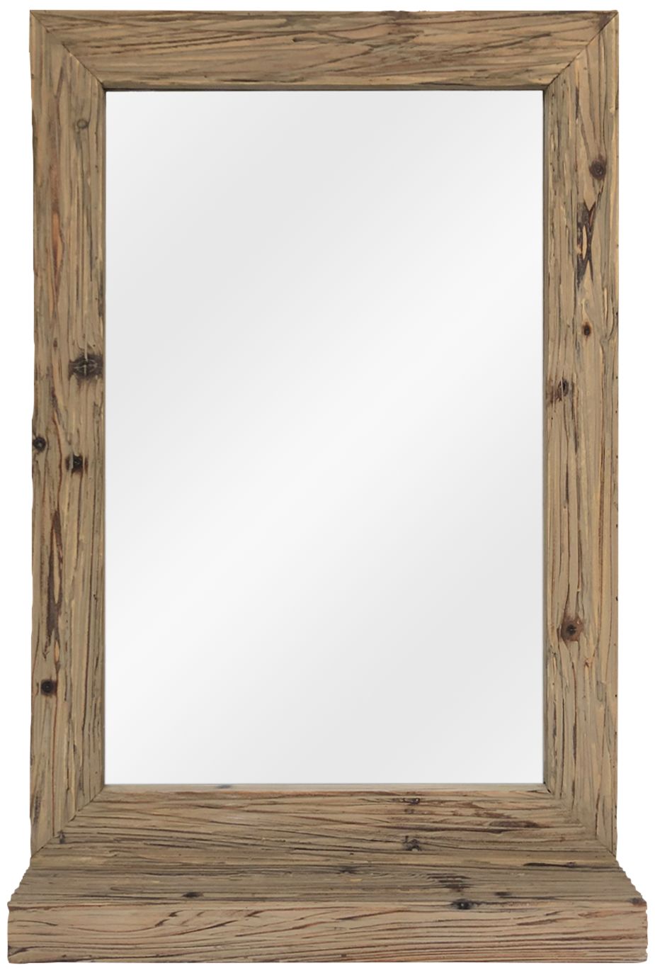 Toby Natural Wood 24" x 36 1/2" Rectangular Wall Mirror 72T88