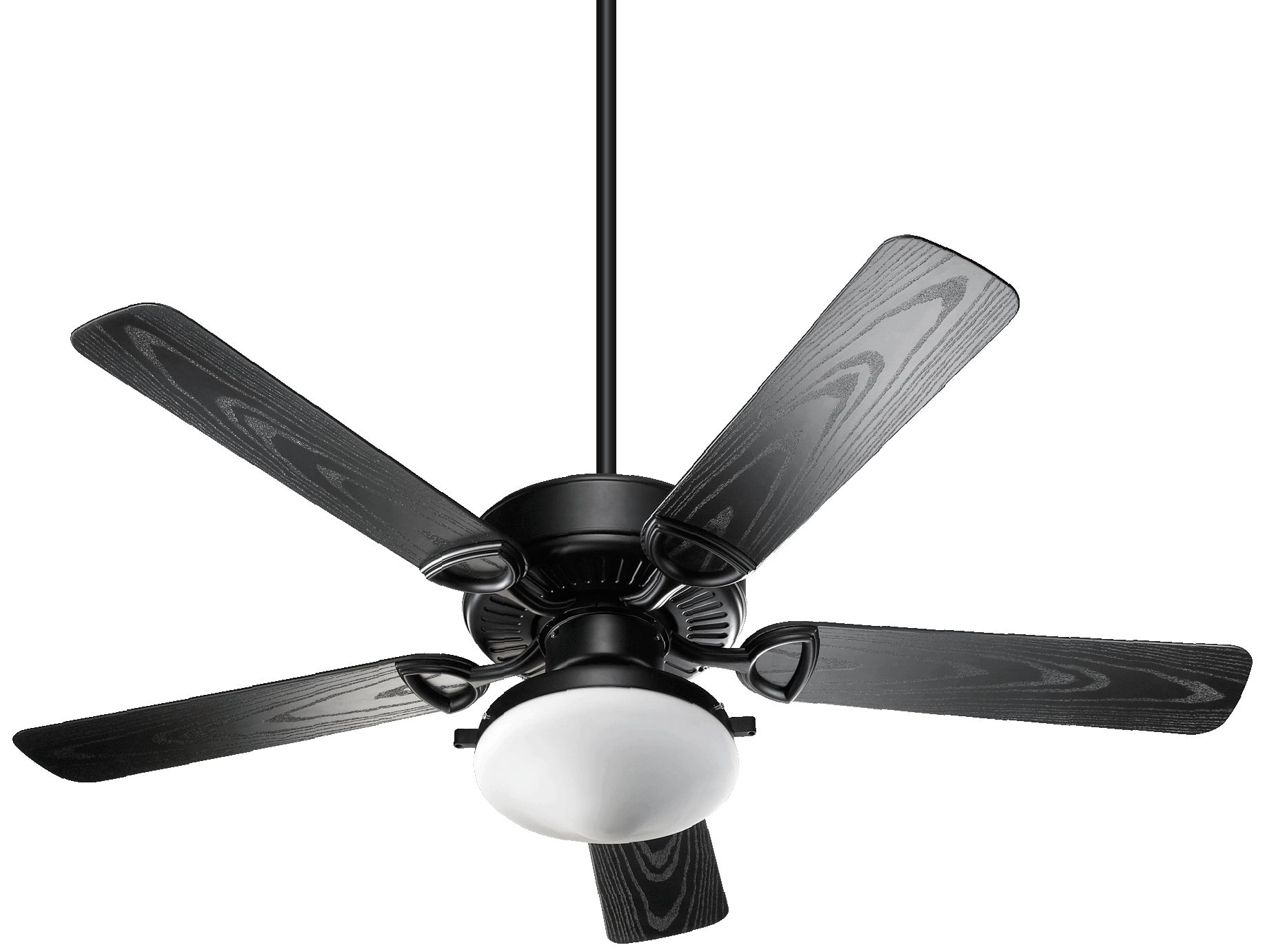 52" Quorum Estate Matte Black Outdoor Patio Ceiling Fan 72X77