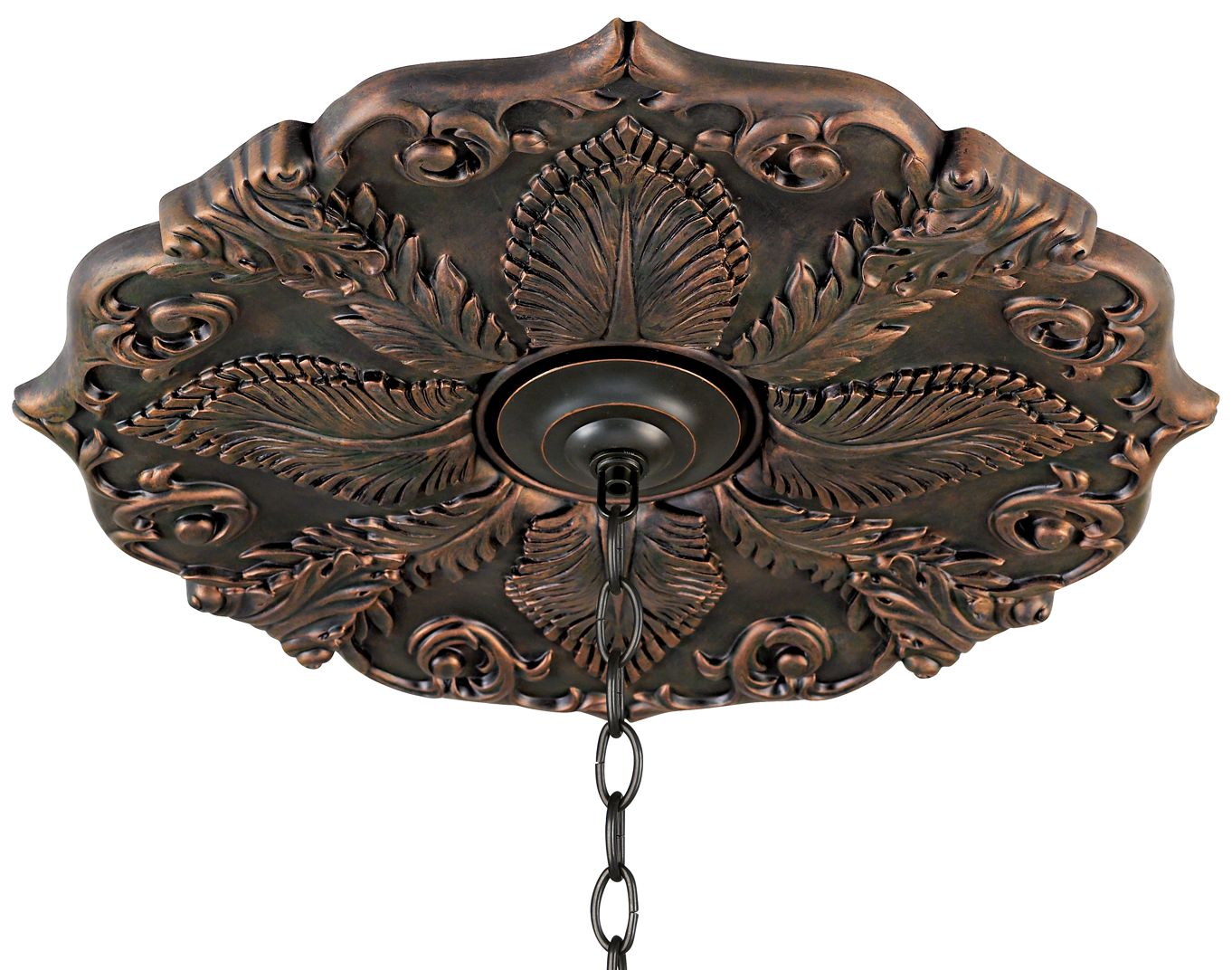 Classic Roman Bronze 24" Wide Ceiling Medallion 73574 Lamps Plus