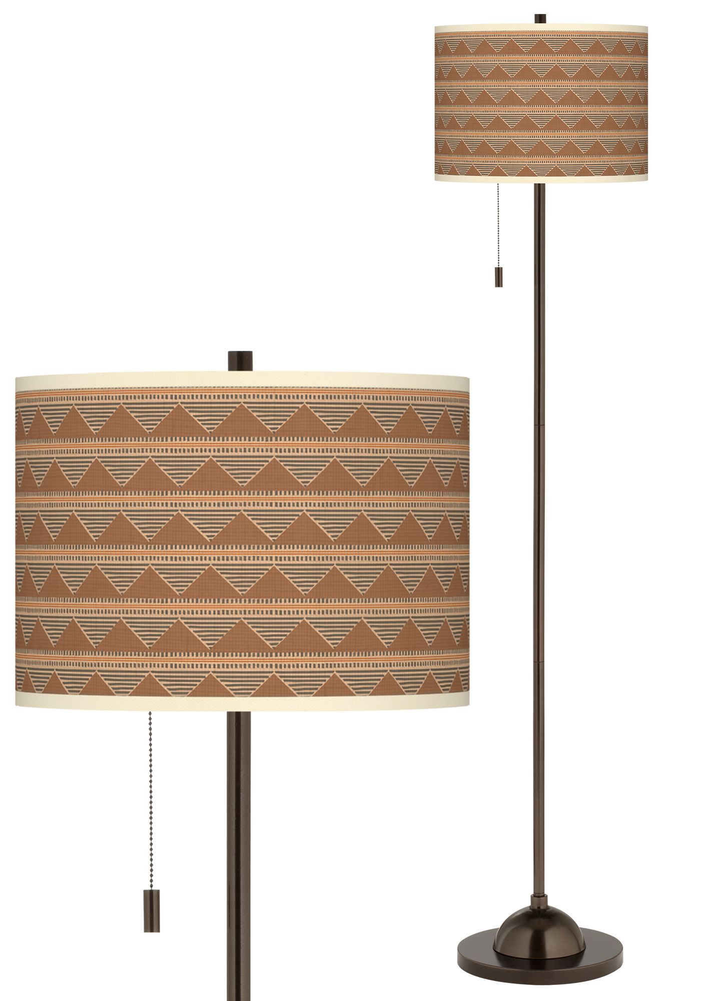 Desert Canyon Giclee Glow Bronze Club Floor Lamp 73V49 Lamps Plus