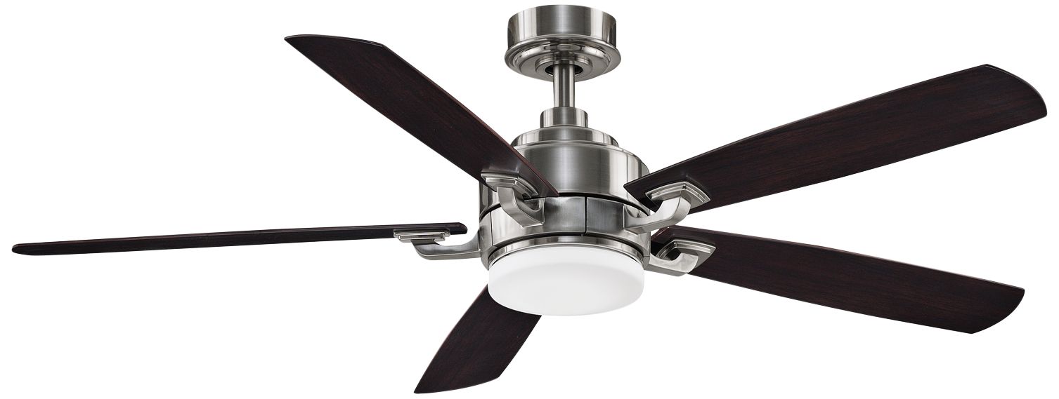 52" Fanimation Benito V2 Brushed Nickel LED Damp Ceiling Fan 73Y64