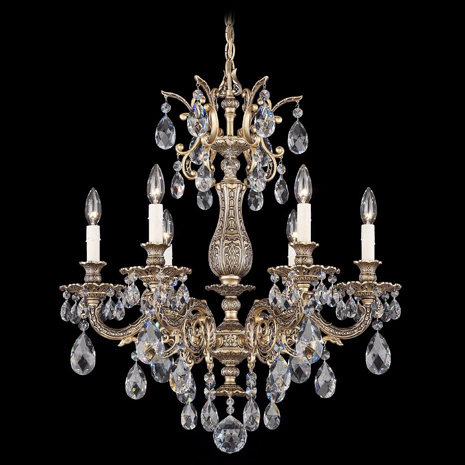 Schonbek Milano 24" Wide Bronze Clear Crystal Chandelier 74837