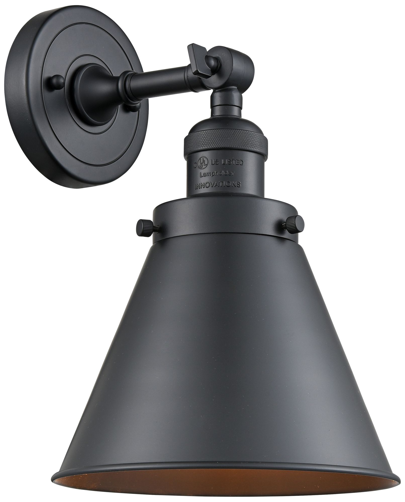 Appalachian 13" High Matte Black Adjustable Wall Sconce 74G45