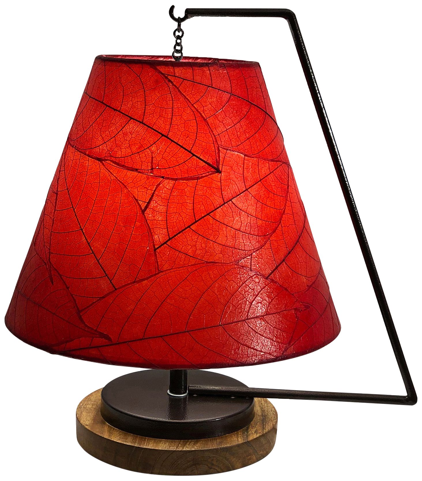 Albers Red Leather Accent Table Lamp Set of 2 35V92 Lamps Plus