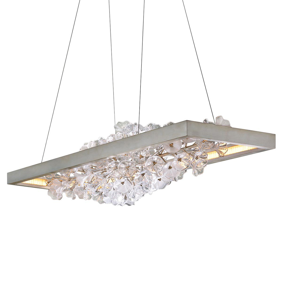 Jasmine 60" Wide Silver LED Kitchen Island Light Pendant 75F22