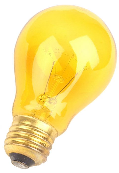 Yellow 25 Watt Party Light Bulb by Satco 77506 Lamps Plus
