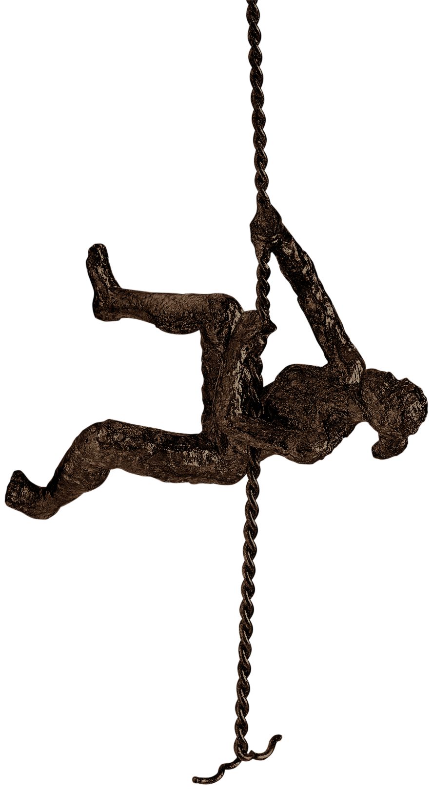 Climbing Woman 42" High Bronze Metal Wall Sculpture 77N28 Lamps Plus