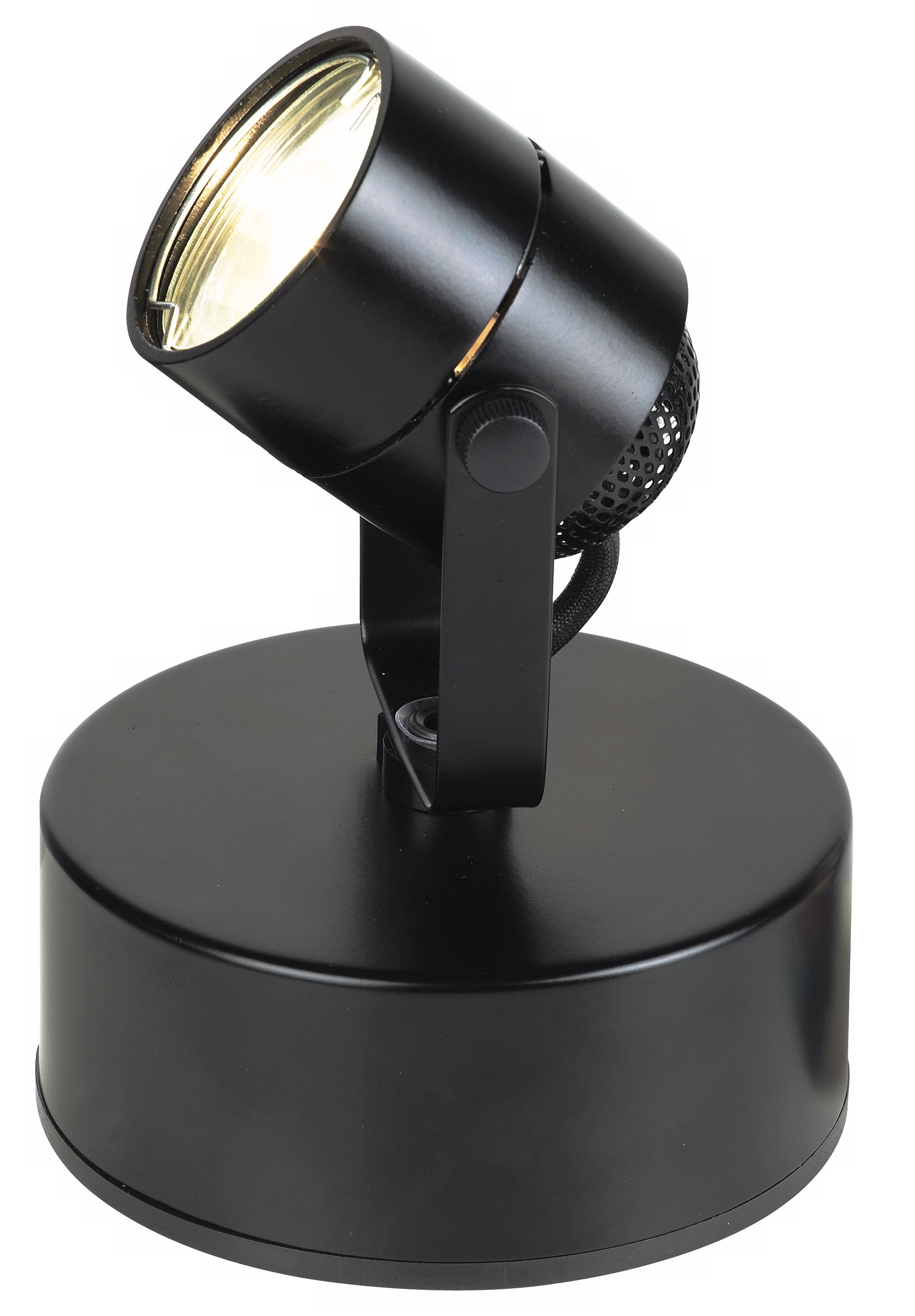 Mini Accent Uplight in Black with Halogen Bulb 78751 Lamps Plus