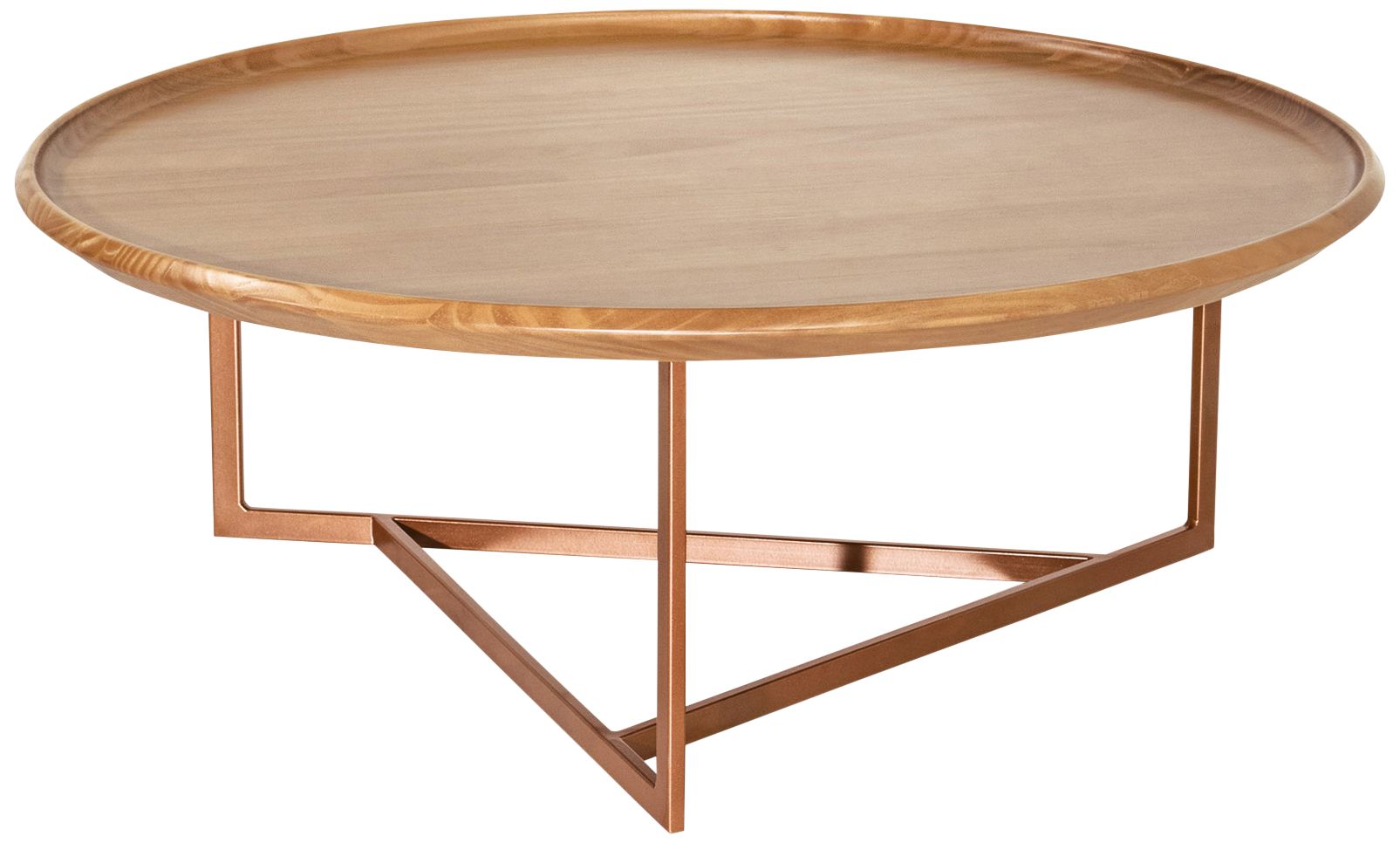 32 Inch Round Coffee Table Knickerbocker 32" Wide Cinnamon Round Wood Coffee Table 78K14