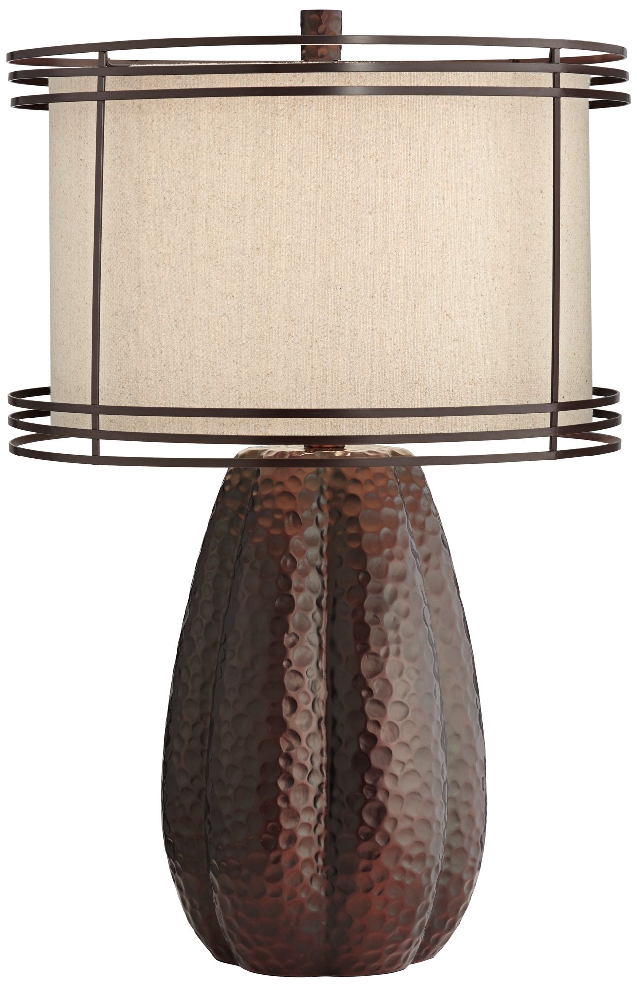 Dannie Hammered Bronze Jug Table Lamp 78P69 Lamps Plus
