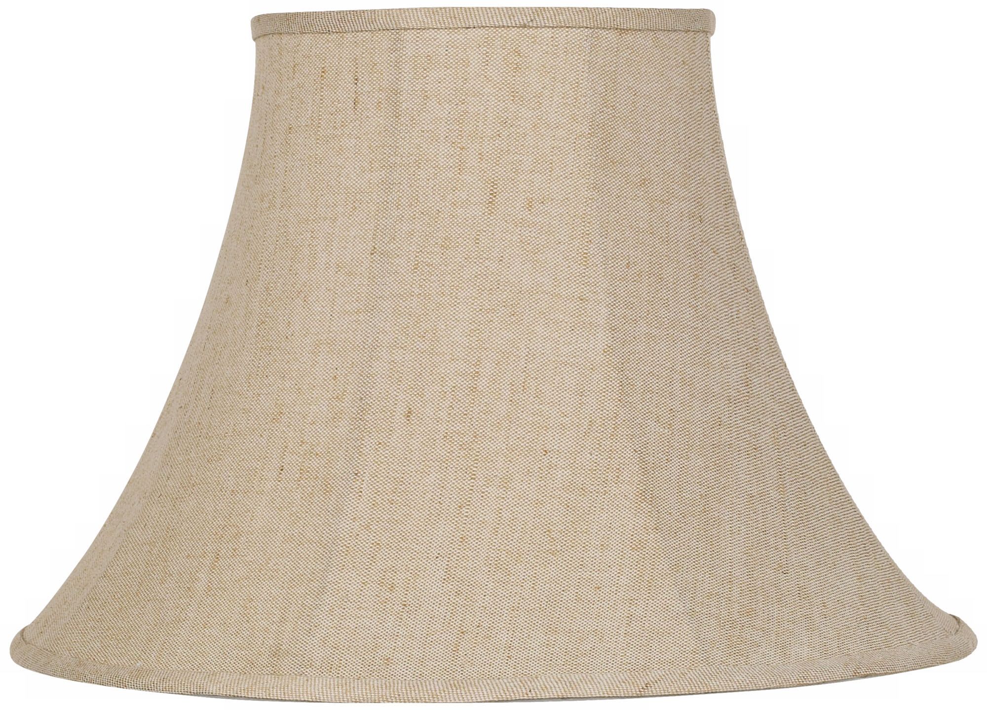 Ivory Bell Linen Lamp Shade 9x19x12.5 (Spider) 79375 Lamps Plus