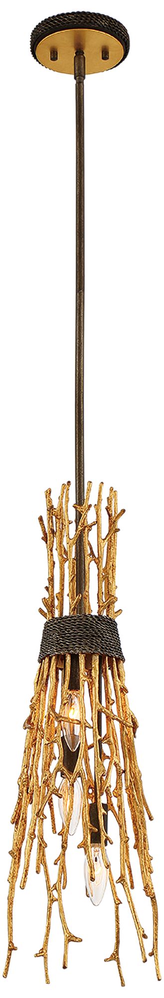 Kindling 7 3/4" Wide Gold Branch 3Light Mini Pendant Light 79A36