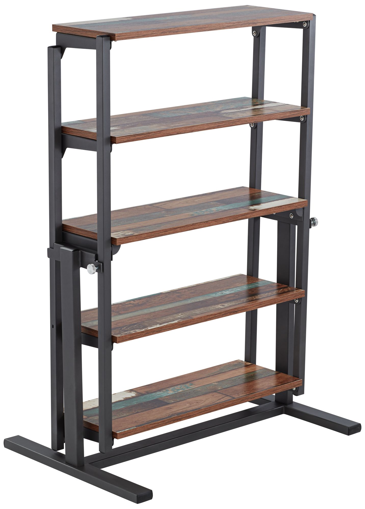 Distressed Walnut Convertible Bookshelf Dining Table 79D86 Lamps Plus