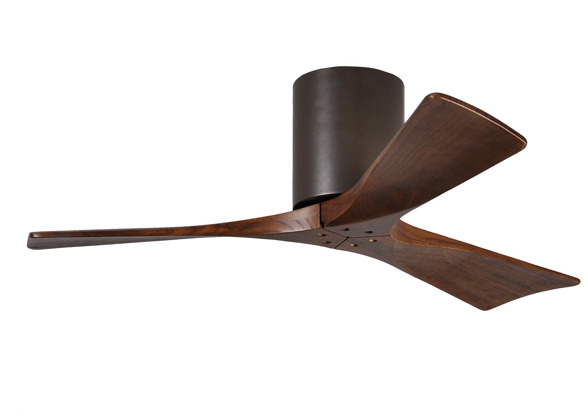 42" Matthews Irene 3Blade WalnutBronze Hugger Ceiling Fan 7C839