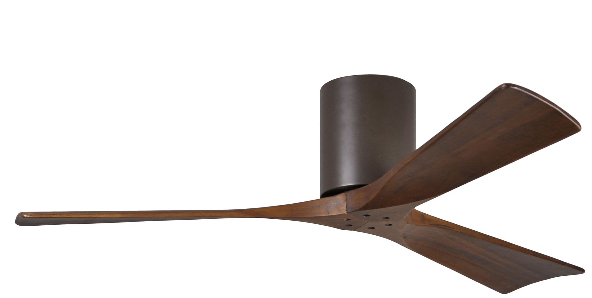52" Matthews Irene 3Blade WalnutBronze Hugger Ceiling Fan 7C843