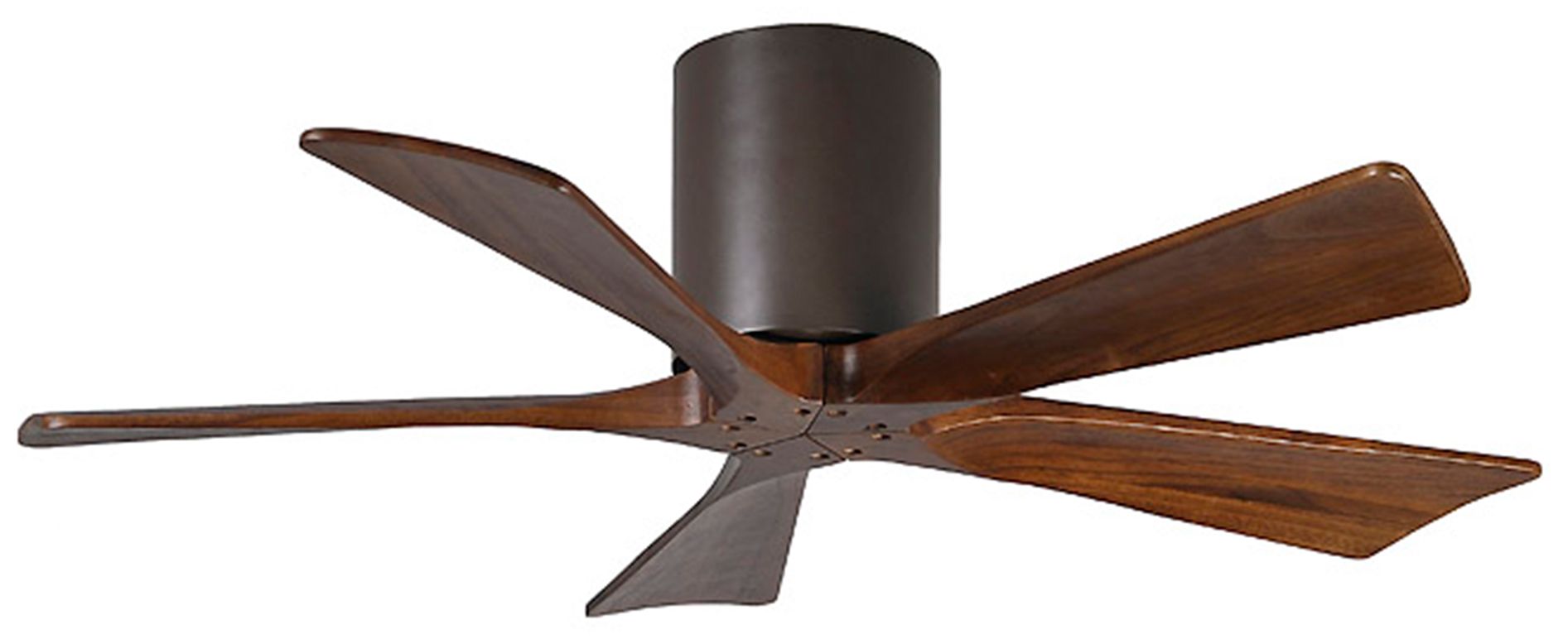 42" Matthews Irene 5Blade WalnutBronze Hugger Ceiling Fan 7C862