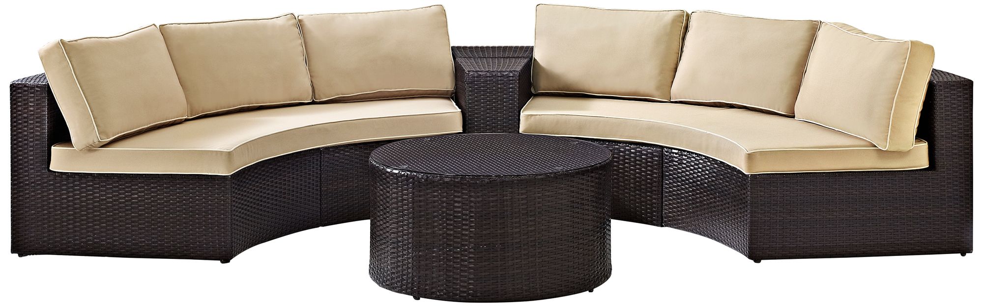 Outdoor Round Sectional Sofa Baci Living Room