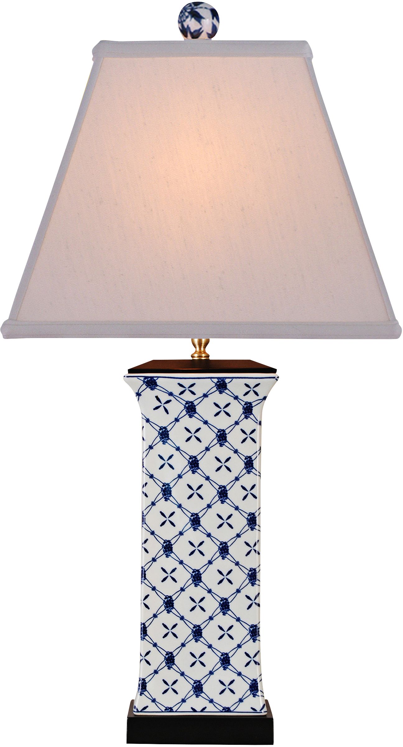 Galway table lamp blue և white tile 7N496 Lamp Plus