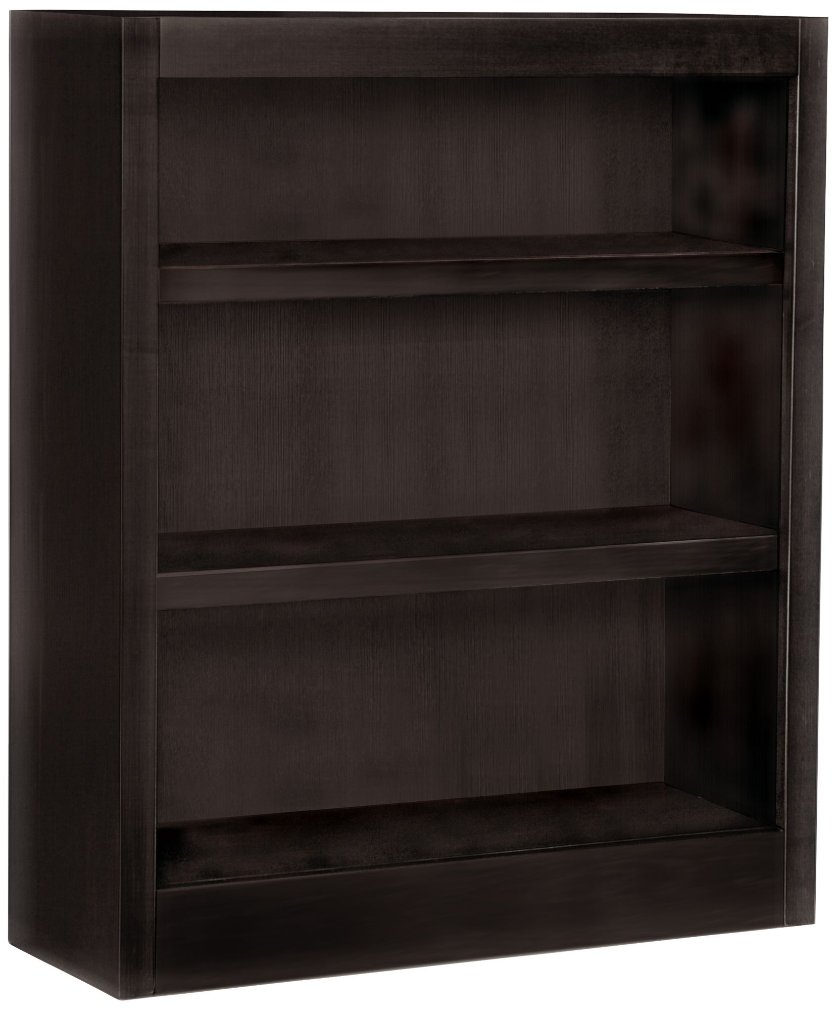 Grundy 36" High Espresso Finish 3Shelf Bookcase 7N858 Lamps Plus