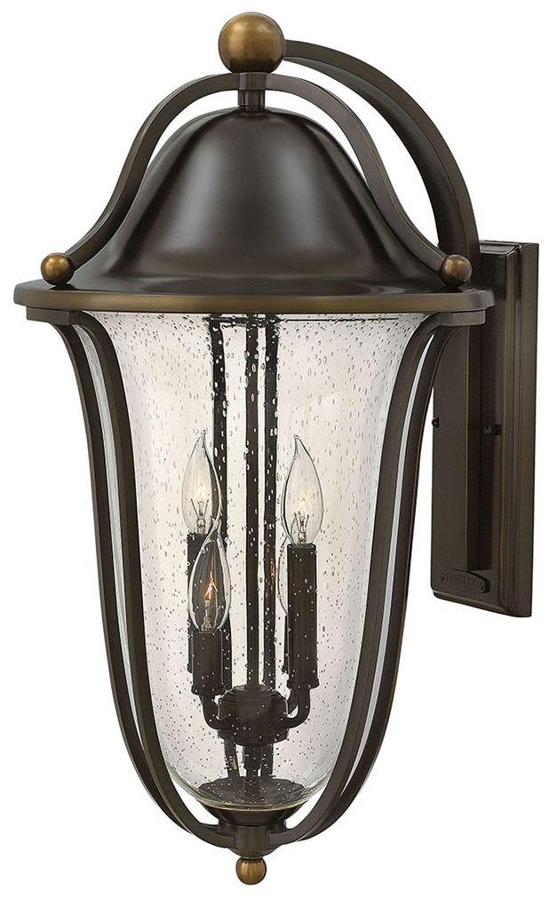 Hinkley Bolla 14" Wide Olde Bronze Outdoor Wall Light 7V796 Lamps Plus