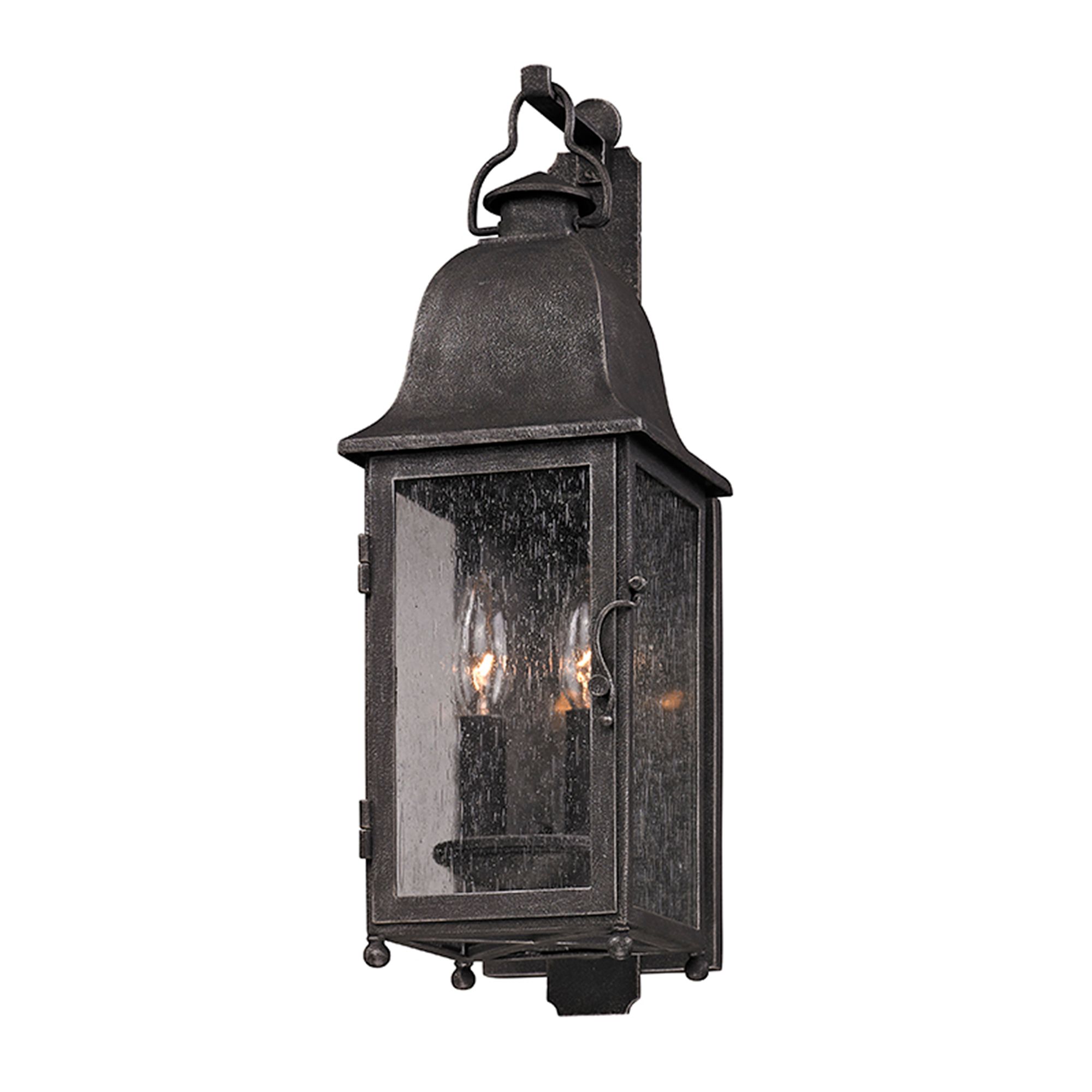 Larchmont 19" High Aged Pewter Outdoor Wall Light 7Y838 Lamps Plus