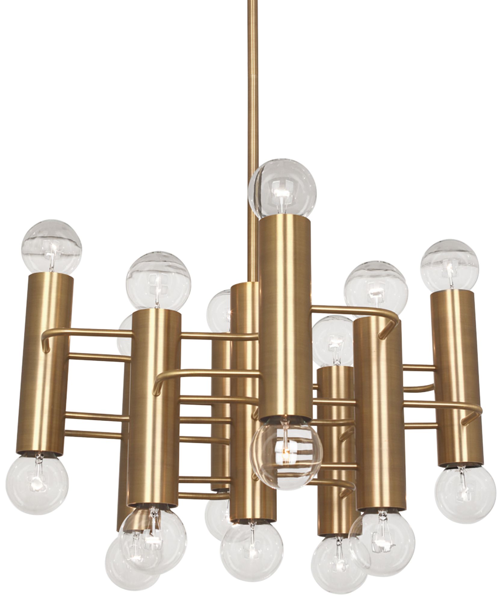 Jonathan Adler Milano 23 1/2" Wide Warm Brass Pendant Light 802M0