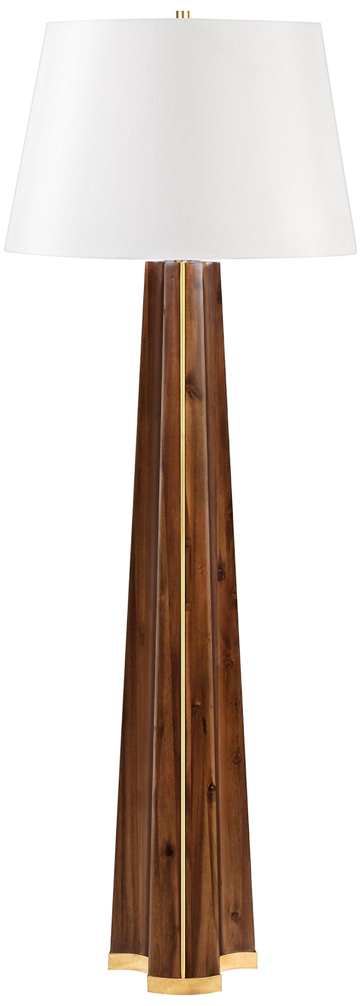 Hudson Valley Woodmere Medium Tram Acacia Floor Lamp 80R83 Lamps Plus