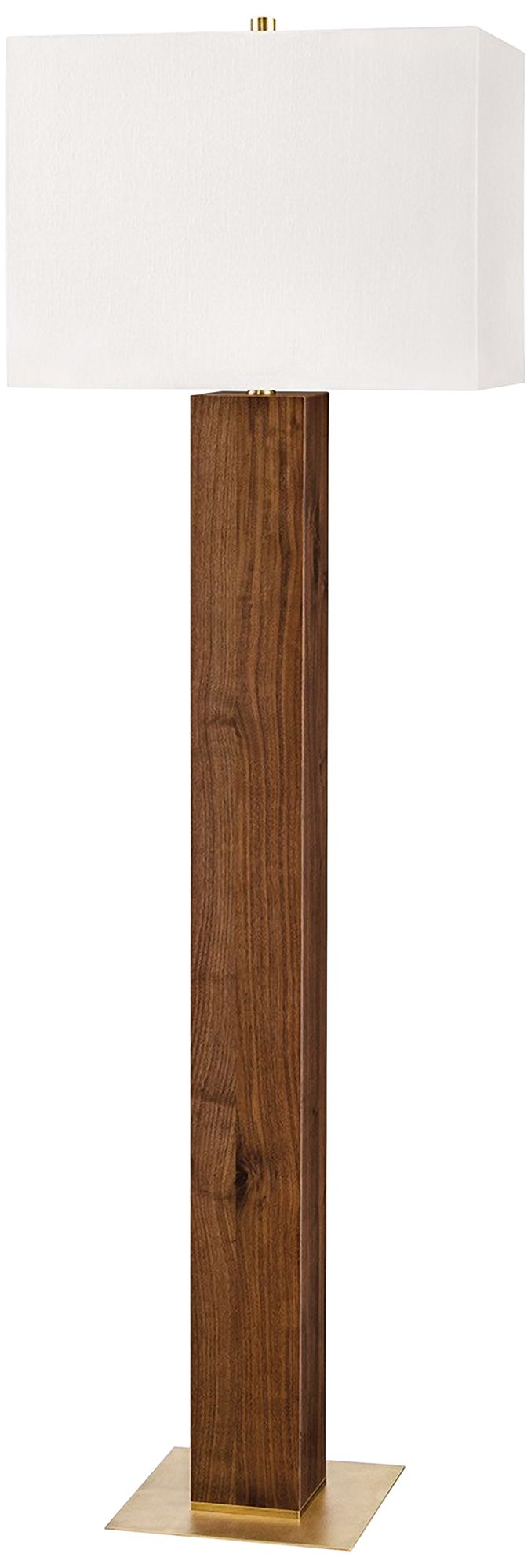 Hudson Valley Waltham Light Solid Walnut Wood Floor Lamp 80R87