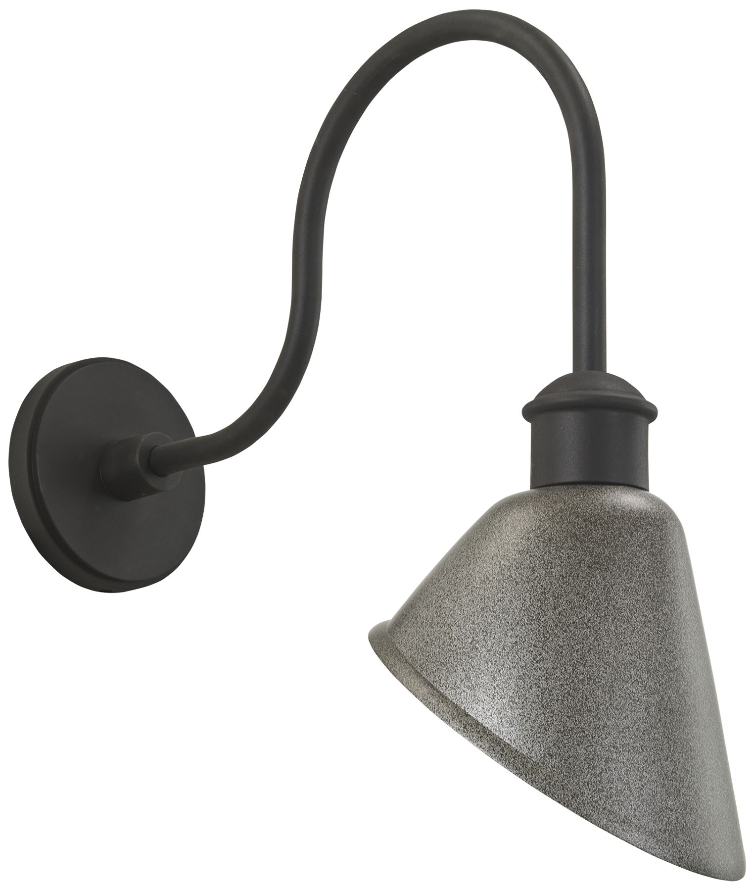 RLM Series 20" Silver and Black Outdoor Barn Wall Light 81D19