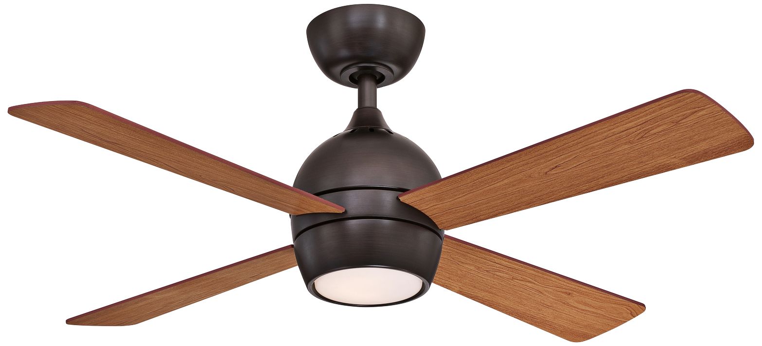 44" Fanimation Kwad Dark Bronze LED Ceiling Fan 83T54 Lamps Plus