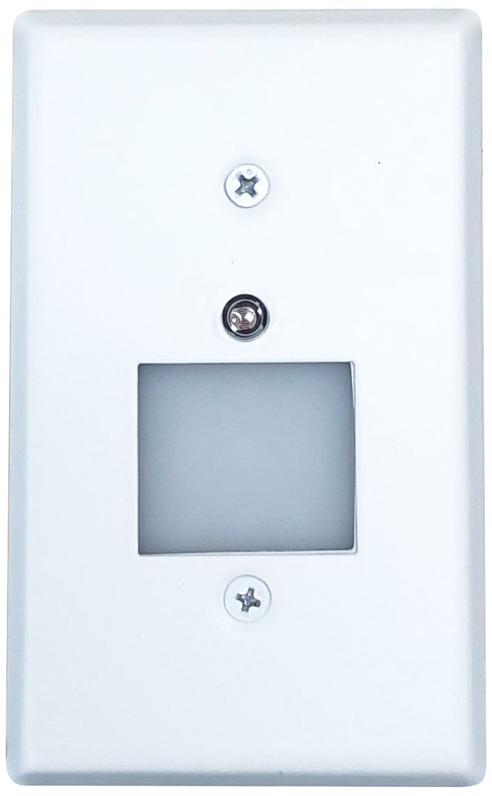 Nora 2 3/4"W White Lensed DusktoDawn LED Mini Step Light 84T36