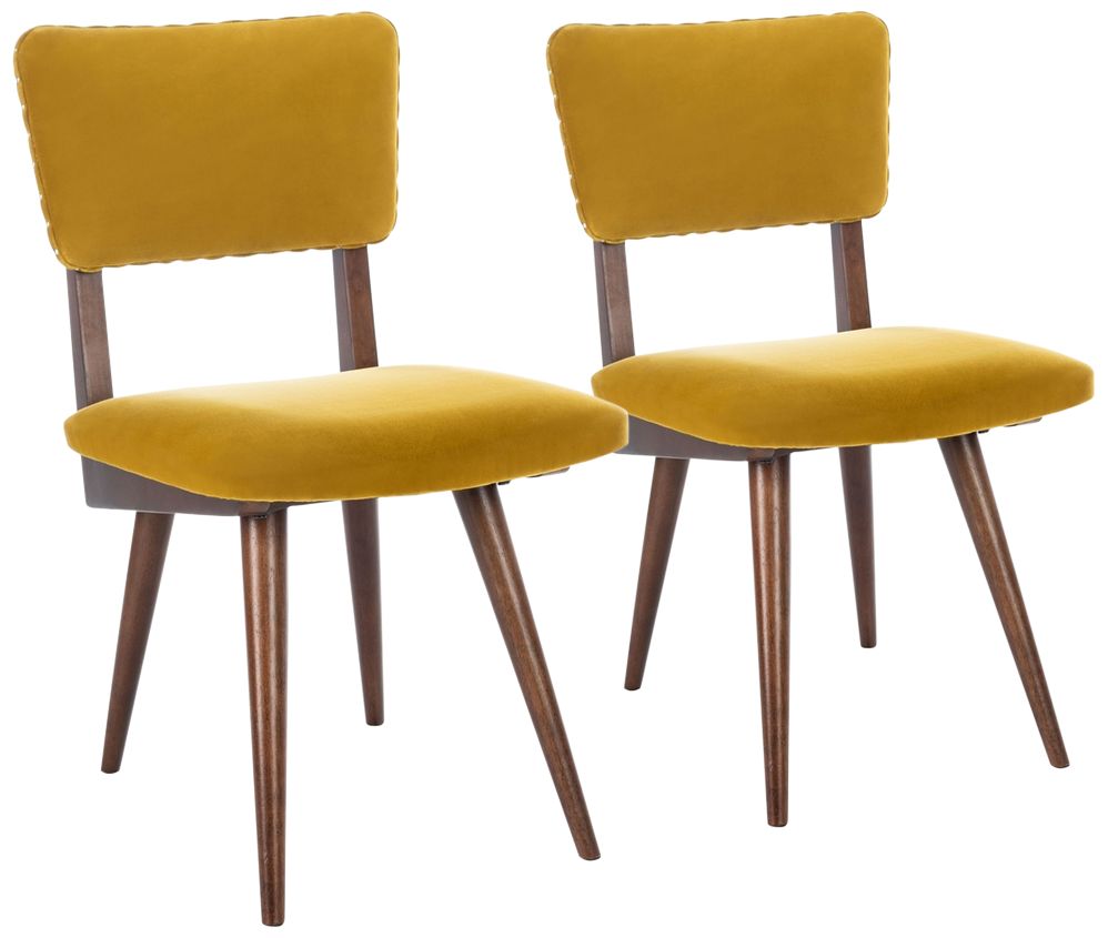 Aurora Gold Dining Chair Set of 2 85N02 Lamps Plus