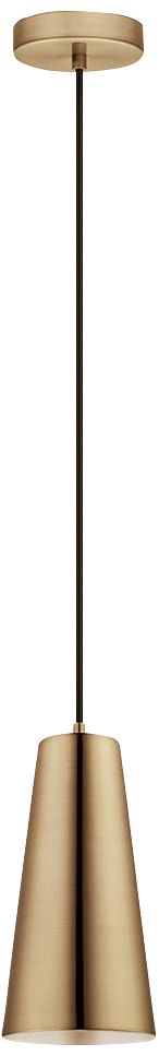 Eglo Pratella 5" Wide Brushed Gold Pendant Light 85P08 Lamps Plus