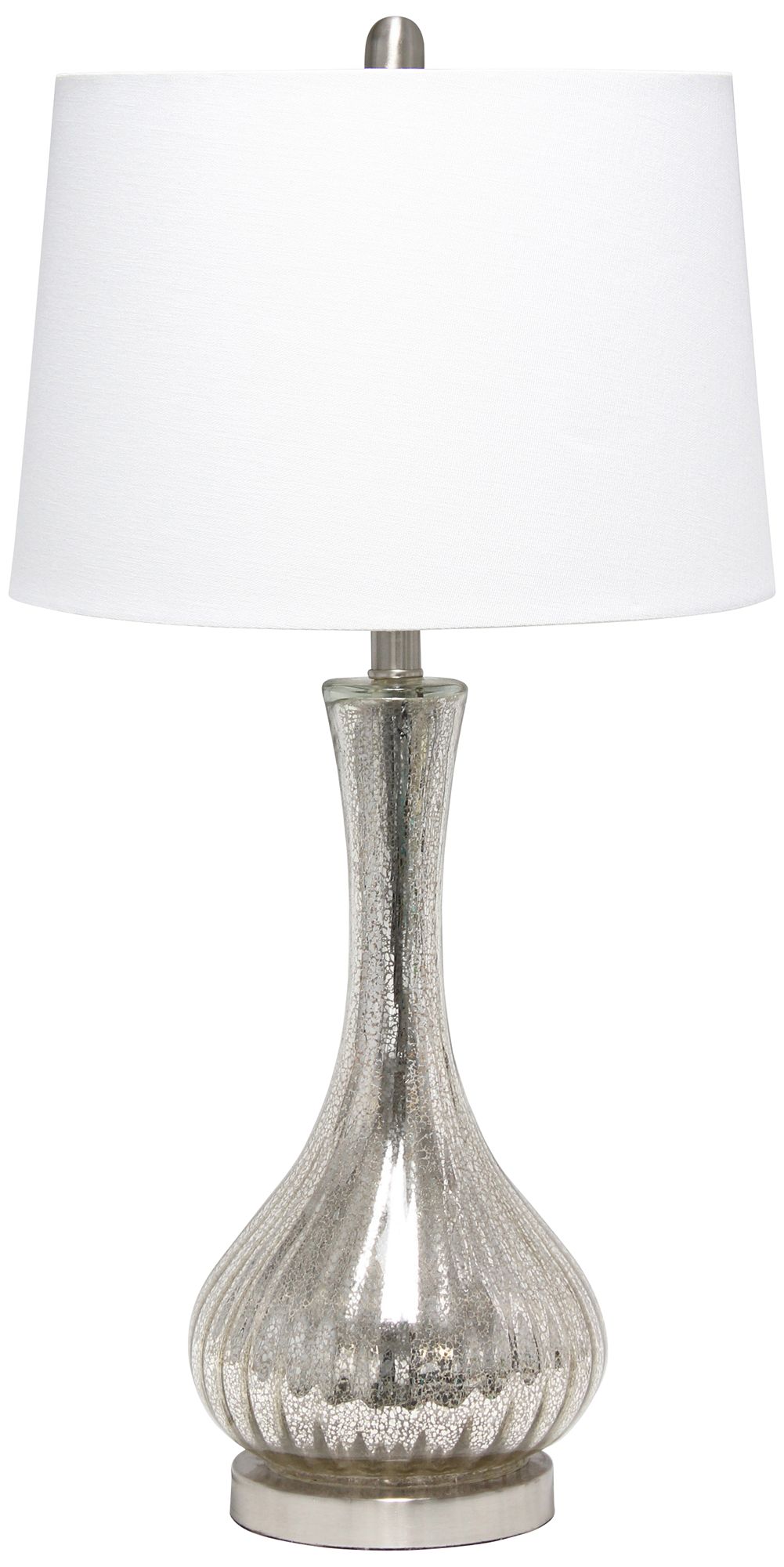 Lalia Home Speckled Mercury Glass Teardrop Table Lamp 85R40 Lamps Plus