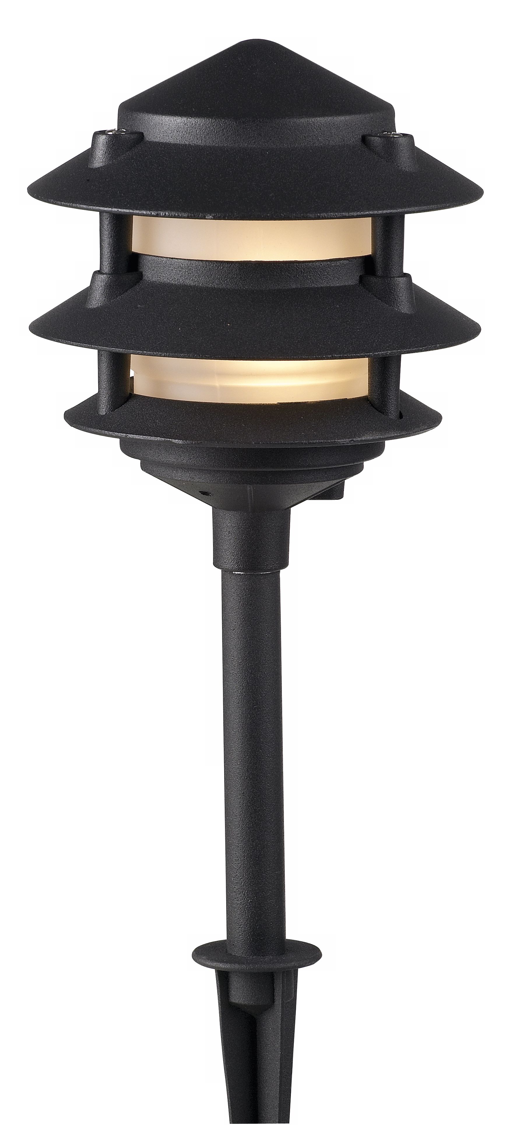 Dabmar Three Tiered Black Landscape Light 86123 Lamps Plus