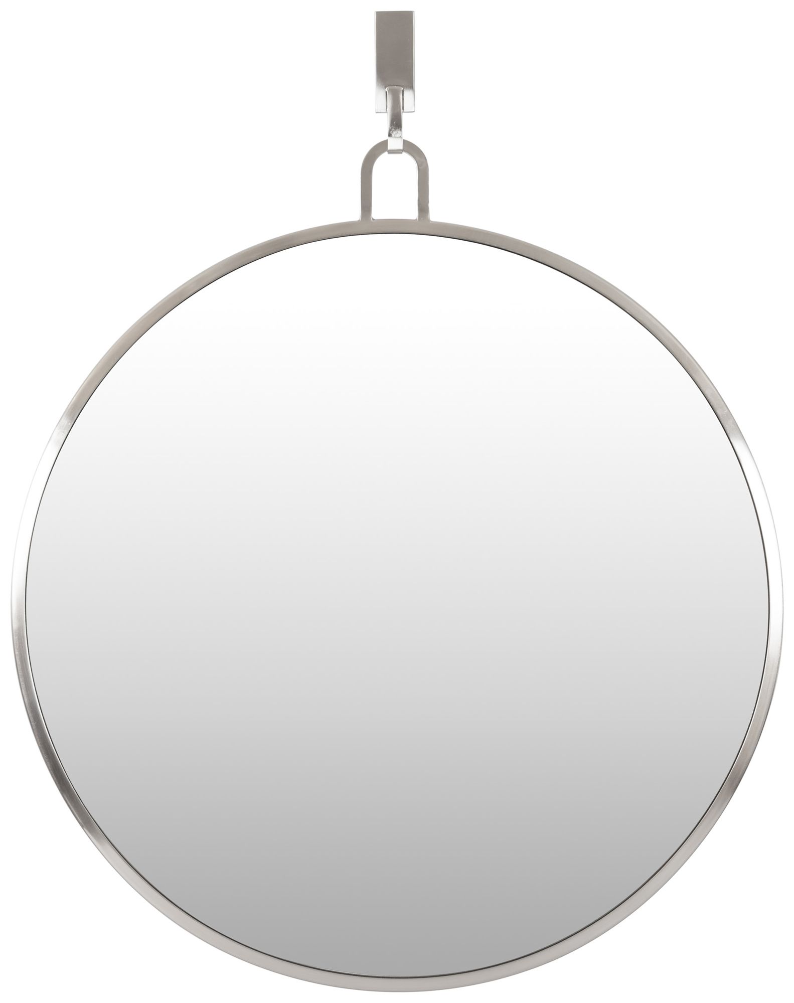 Varaluz Casa Stopwatch Brushed Nickel 30" Round Wall Mirror 86D45