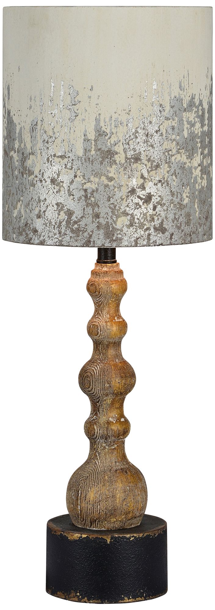 Knight Natural Wood Rustic Pedestal Table Lamp 87K12 Lamps Plus