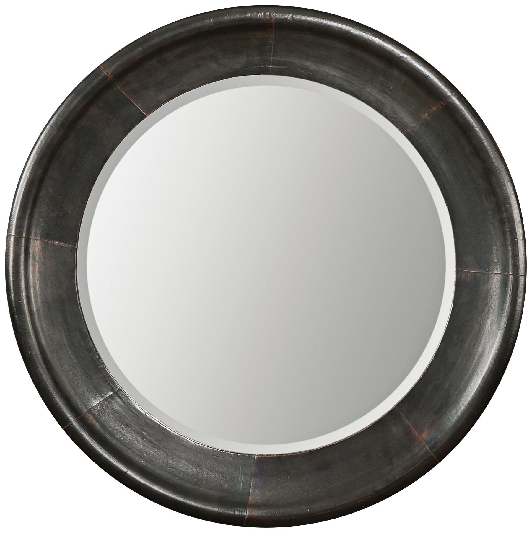 Uttermost Reglin Dark Bronze 30 1/2" Round Wall Mirror 87K99 Lamps