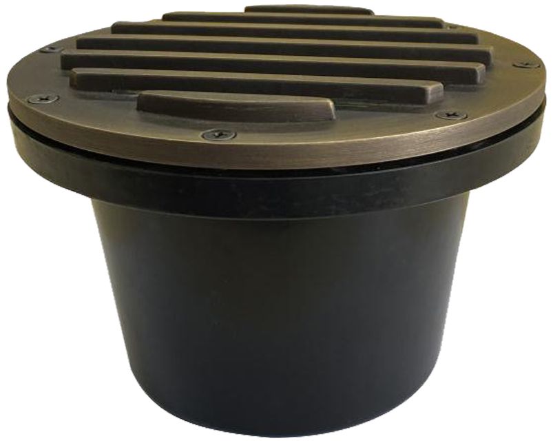 Kapler Bronze Grate Face LED Landscape InGround Well Light 89R46