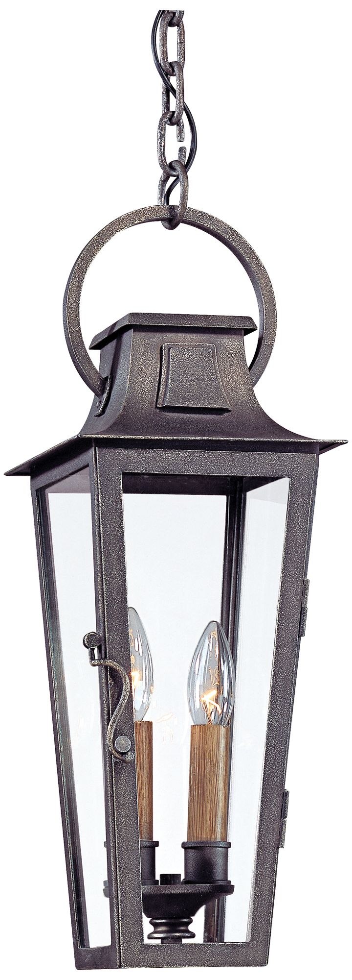 Parisian Square 20 1/2"H Aged Pewter Outdoor Hanging Light 8C536