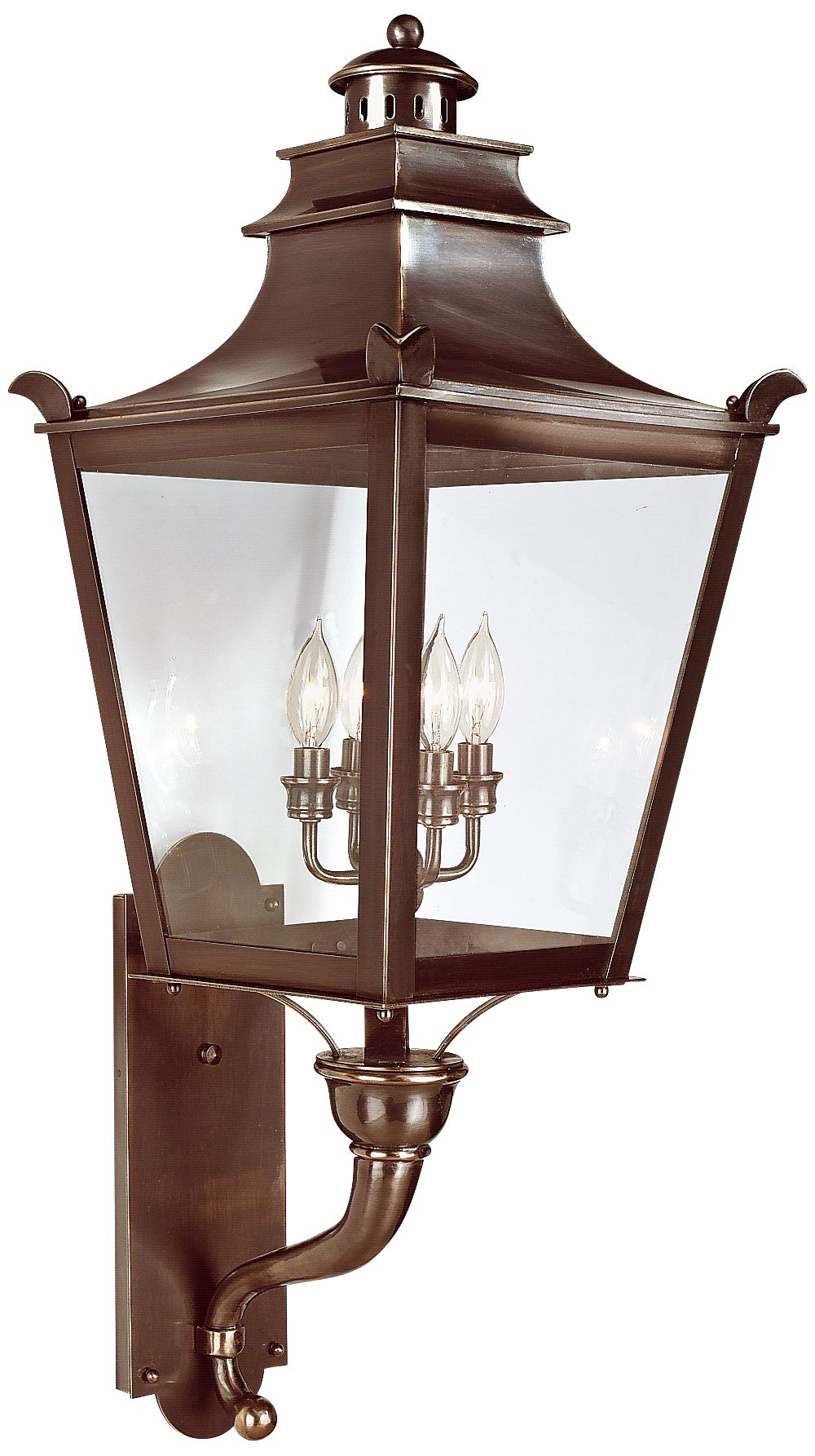 Dorchester 37" High English Bronze Outdoor Wall Light 8C562 Lamps Plus