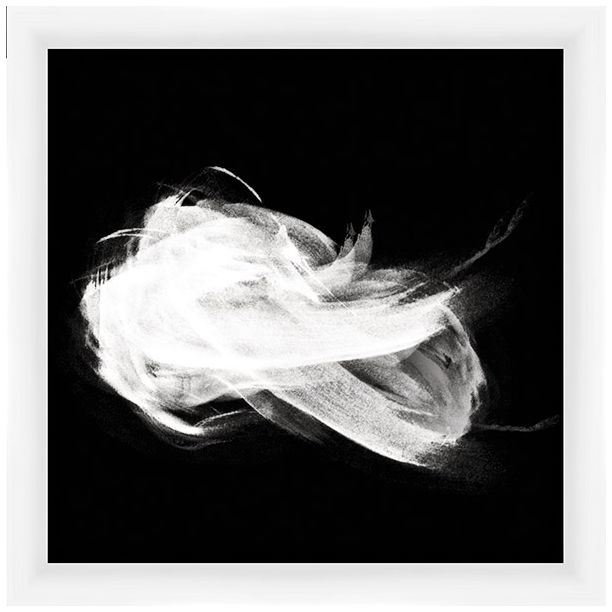 Abstract Black and White 22" Square Framed Wall Art 8G174 Lamps Plus