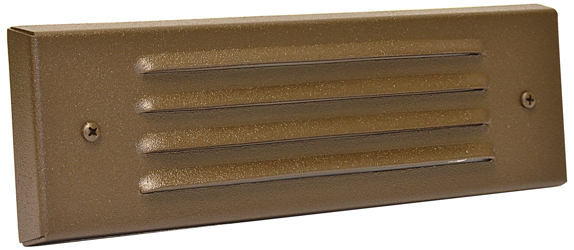 Bronze Texture 9 1/4" Wide LED 4Louver Step/Brick Light 8H468