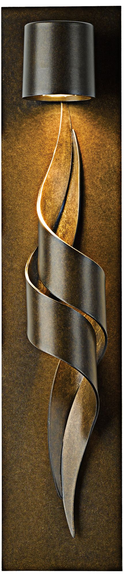 Flux 23 1/2" High Bronze Outdoor Wall Light 8P475 Lamps Plus